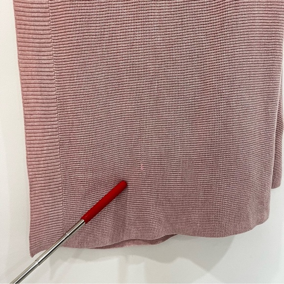 Lululemon Forward Flow Poncho Mauve Blush Pink Wrap One Size Knit Scarf - Picture 12 of 15